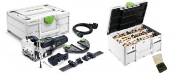 Festool 578543 240V DF 500 RQ-Set Domino Jointing Set With Domino Assortment Both In SYS3 M 187 Case £1,299.00